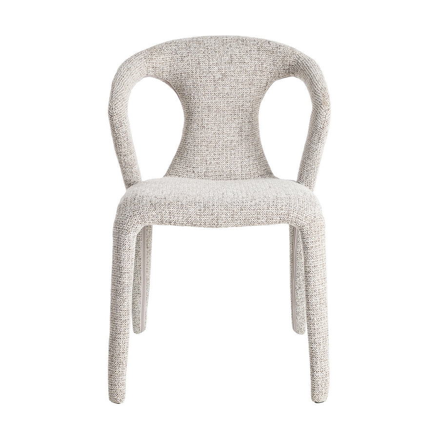SILLA JASPEADO GRIS TEJIDO SALÓN 52,50 X 59 X 79 CM
