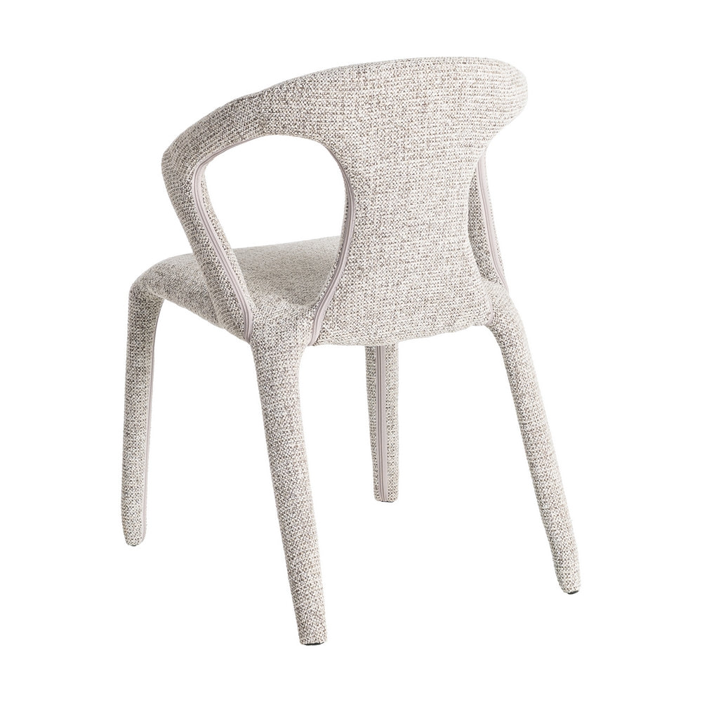 SILLA JASPEADO GRIS TEJIDO SALÓN 52,50 X 59 X 79 CM