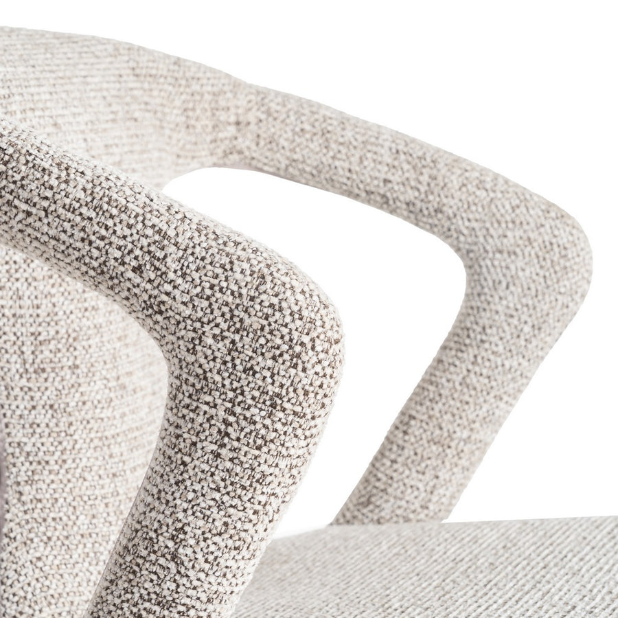 SILLA JASPEADO GRIS TEJIDO SALÓN 52,50 X 59 X 79 CM
