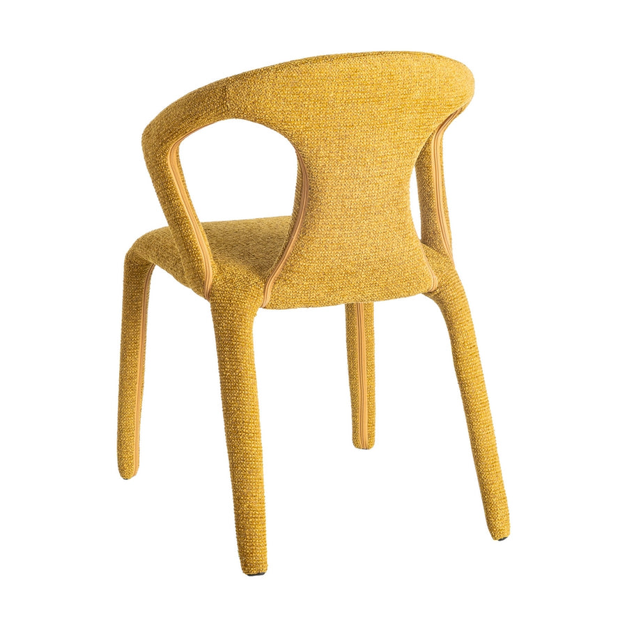 JASPEADO MUSTARD FABRIC LIVING ROOM CHAIR 52.50 X 59 X 79 CM