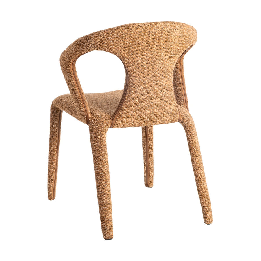 SILLA JASPEADO MARRÓN TEJIDO SALÓN 52,50 X 59 X 79 CM