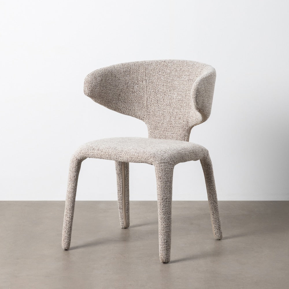 SILLA JASPEADO GRIS TEJIDO SAL�N 58 X 60 X 81 CM