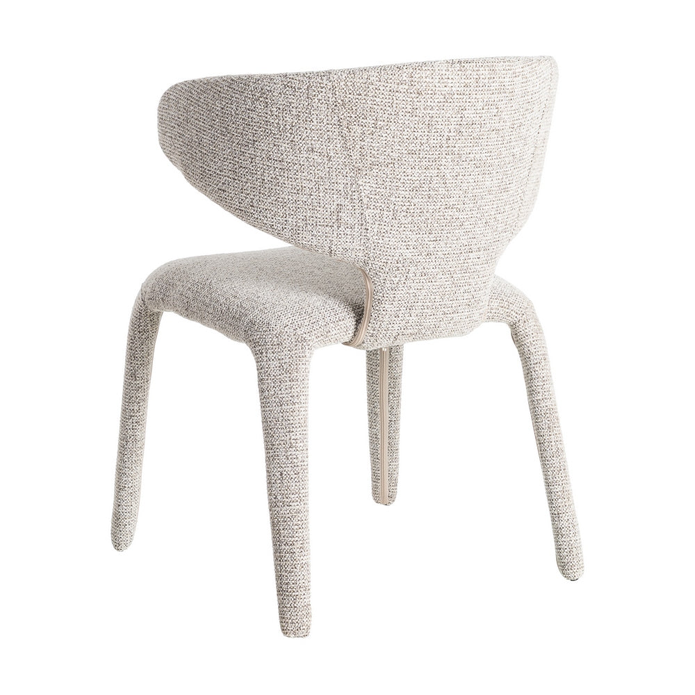SILLA JASPEADO GRIS TEJIDO SALÓN 58 X 60 X 81 CM