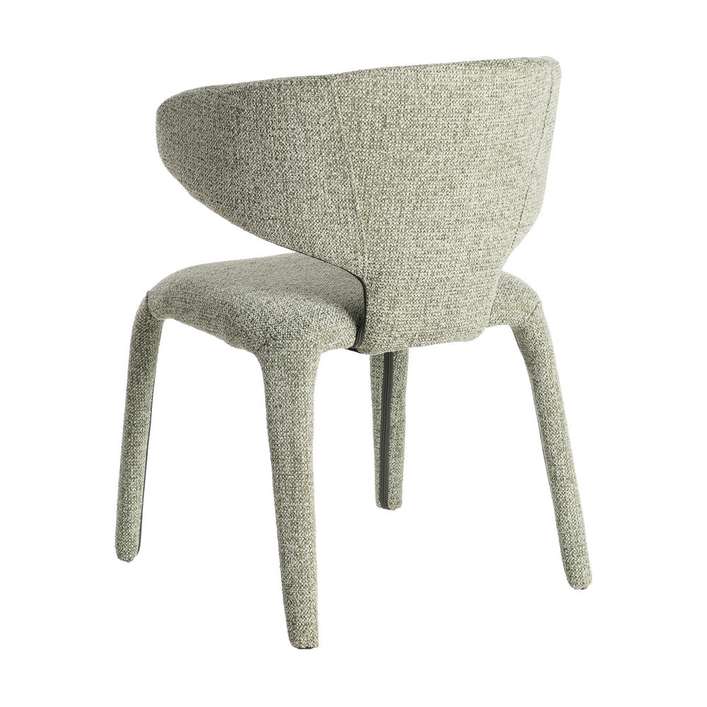SILLA JASPEADO VERDE TEJIDO SALÓN 58 X 60 X 81 CM