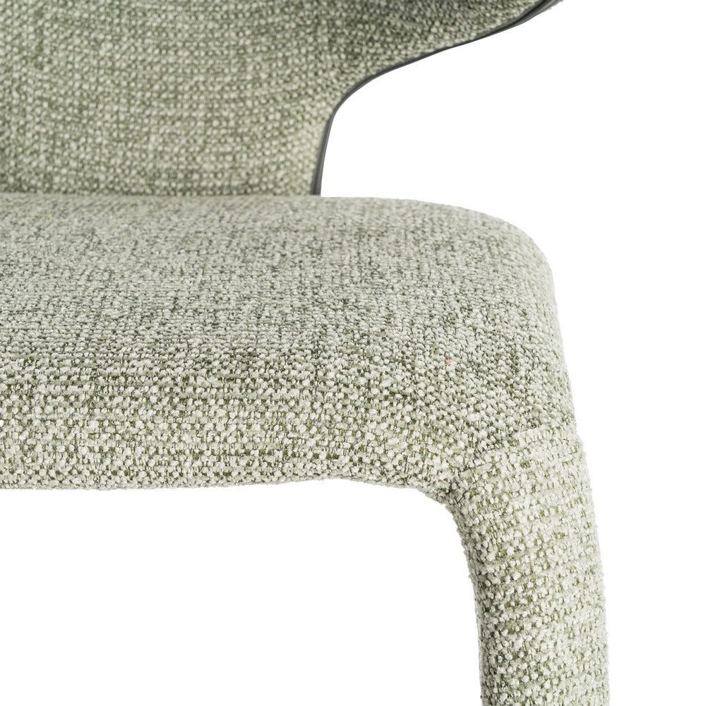 SILLA JASPEADO VERDE TEJIDO SALÓN 58 X 60 X 81 CM