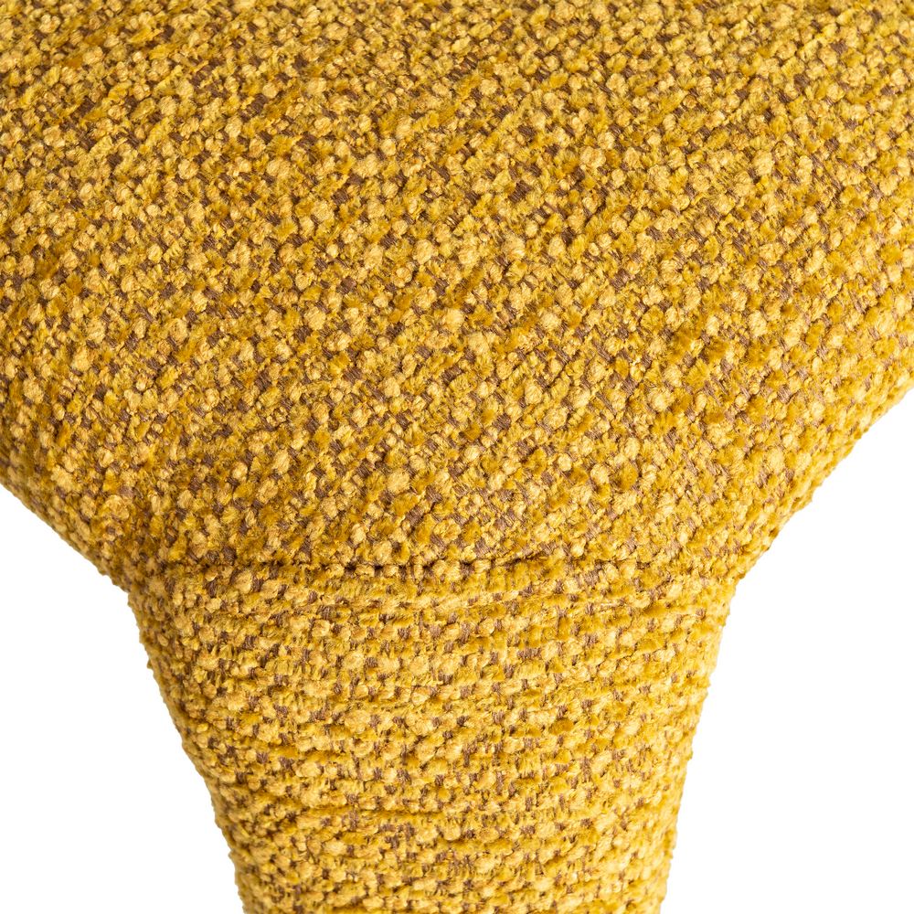 SILLA JASPEADO MOSTAZA TEJIDO SALÓN 58 X 60 X 81 CM