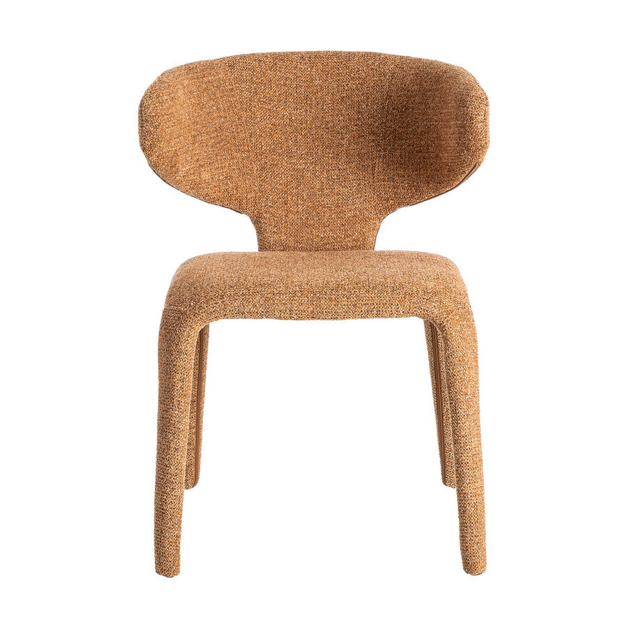 SILLA JASPEADO MARRÓN TEJIDO SALÓN 58 X 60 X 81 CM