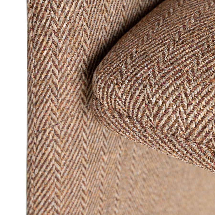 SILLA ESPIGA MARRÓN TEJIDO SALÓN 58 X 62,50 X 78 CM