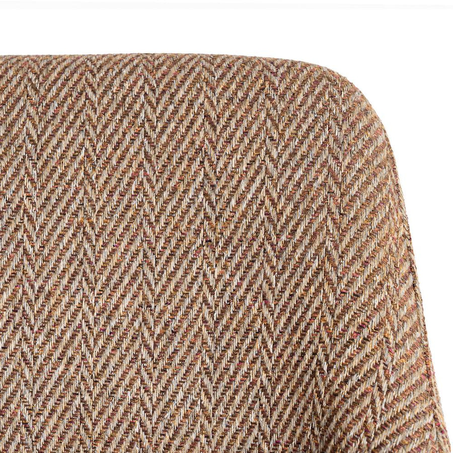 SILLA ESPIGA MARRÓN TEJIDO SALÓN 58 X 62,50 X 78 CM