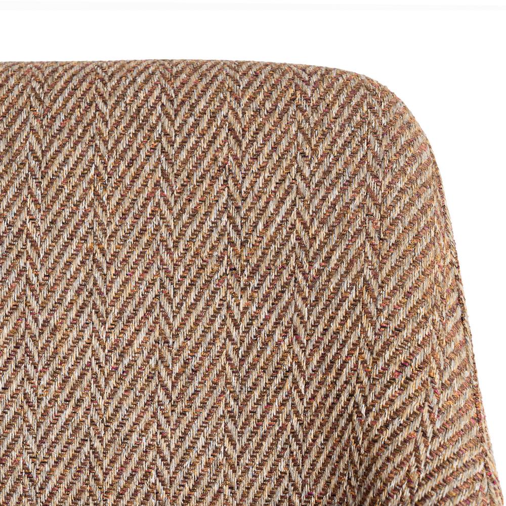 SILLA ESPIGA MARRÓN TEJIDO SALÓN 58 X 62,50 X 78 CM