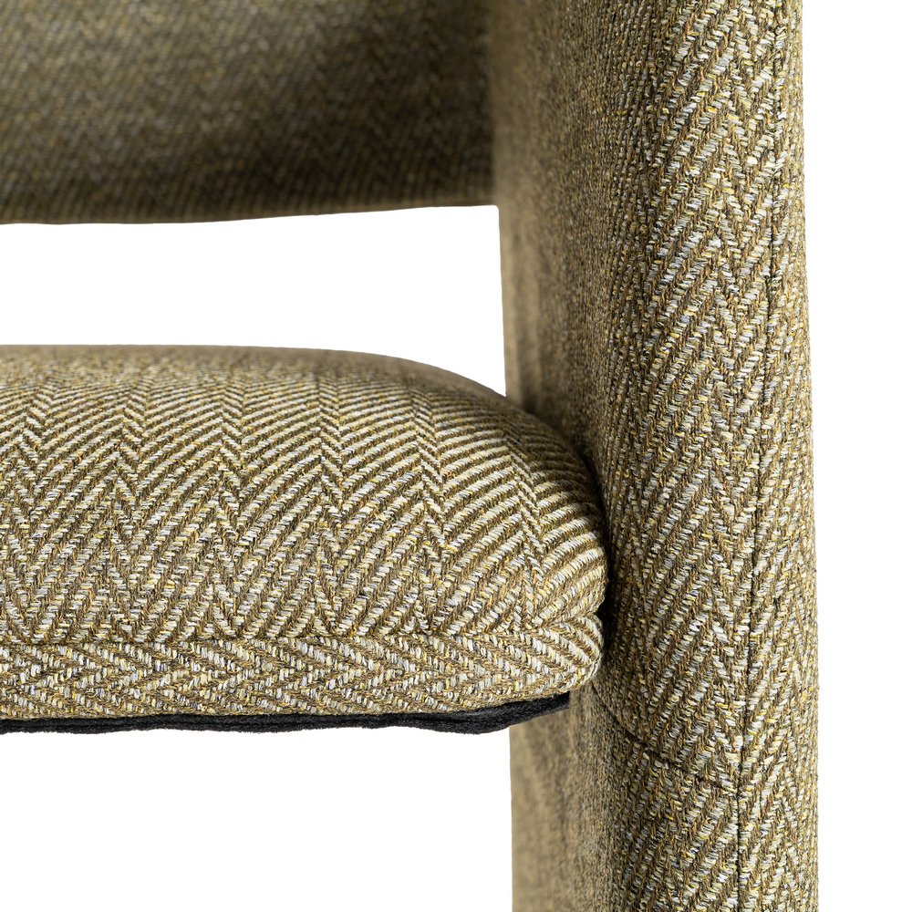 SILLA ESPIGA VERDE TEJIDO SALÓN 58 X 62,50 X 78 CM