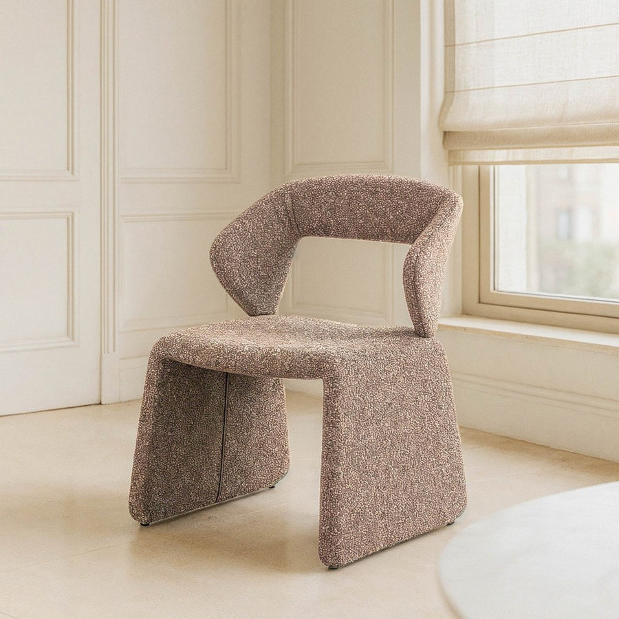 SILLA BEIGE TEJIDO SALÓN 59 X 63 X 81 CM