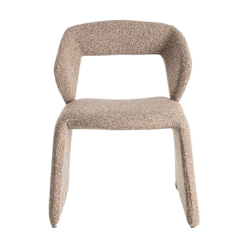 BEIGE FABRIC LIVING ROOM CHAIR 59 X 63 X 81 CM