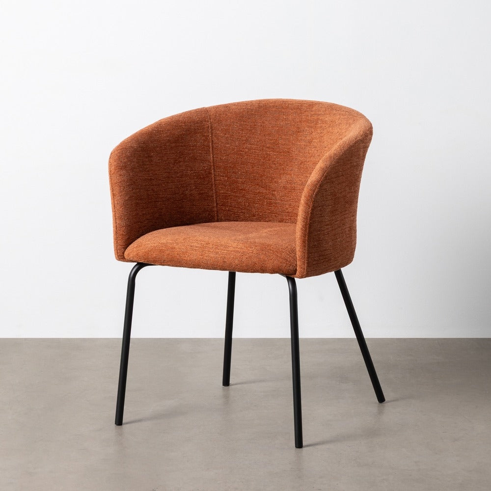 PUMPKIN FABRIC-METAL LOUNGE CHAIR 61 X 56 X 77.50 CM