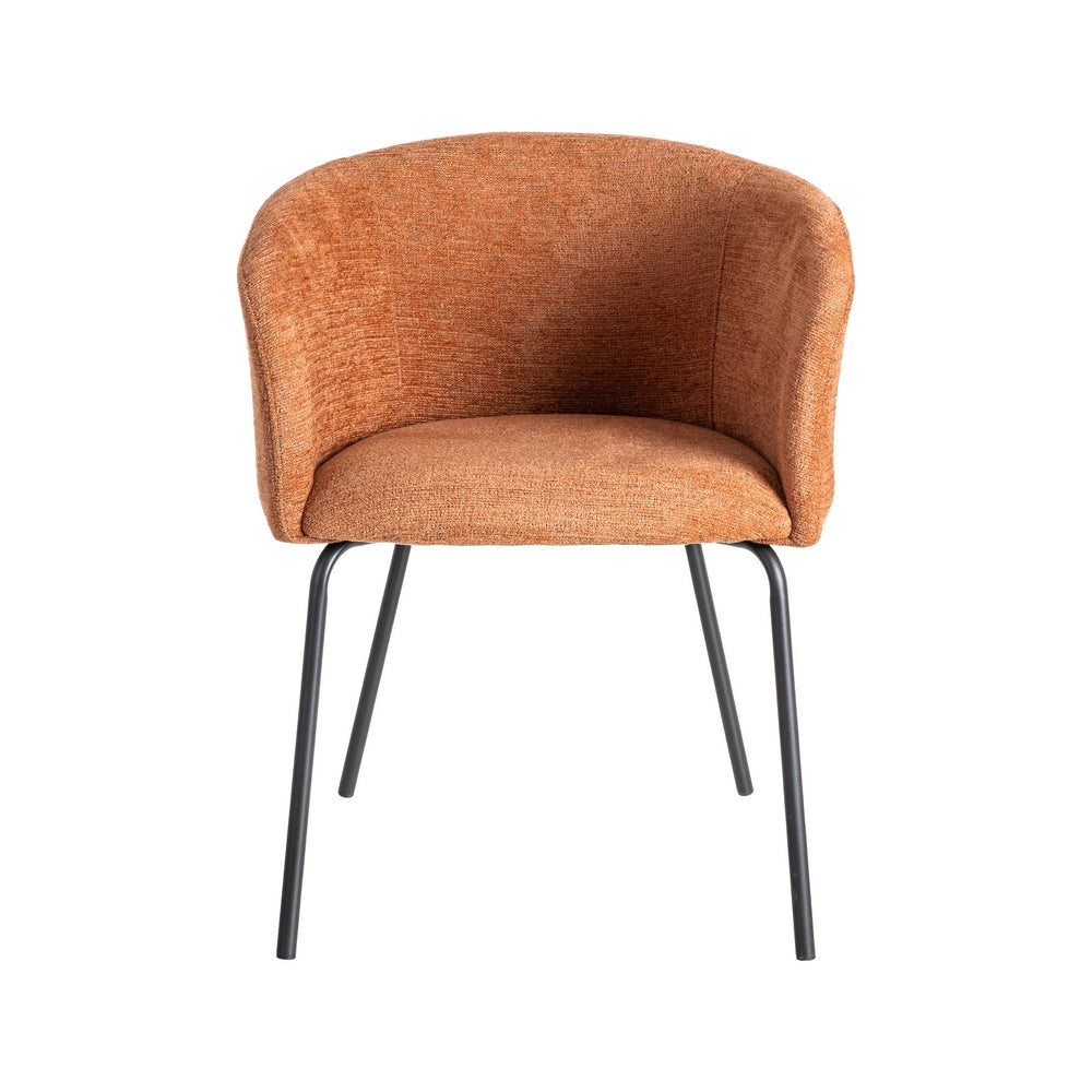 PUMPKIN FABRIC-METAL LOUNGE CHAIR 61 X 56 X 77.50 CM