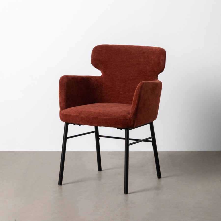 SILLA BURDEOS TEJIDO-METAL SALÓN 59,50 X 62,50 X 86 CM