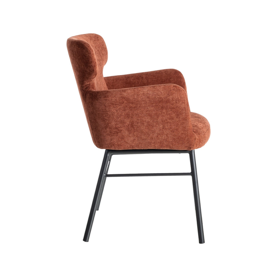 SILLA BURDEOS TEJIDO-METAL SALÓN 59,50 X 62,50 X 86 CM