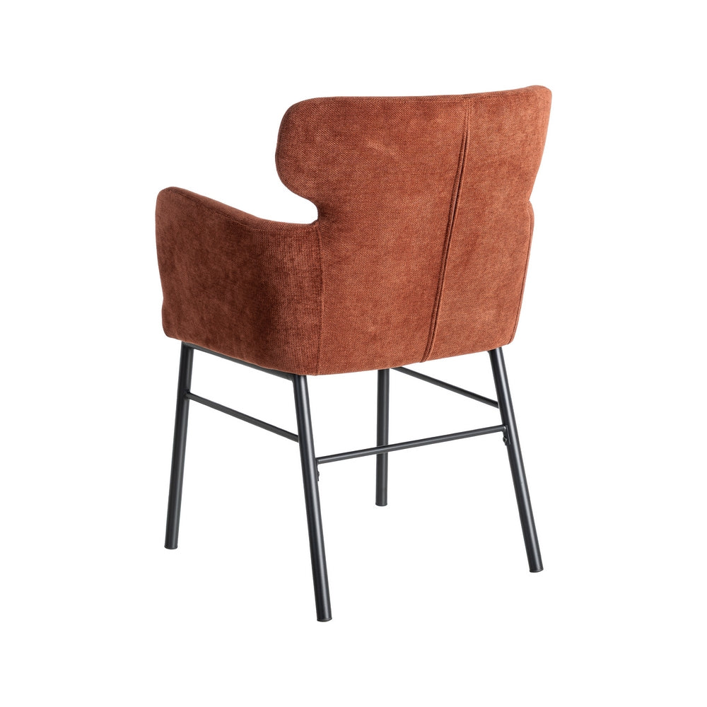 SILLA BURDEOS TEJIDO-METAL SALÓN 59,50 X 62,50 X 86 CM