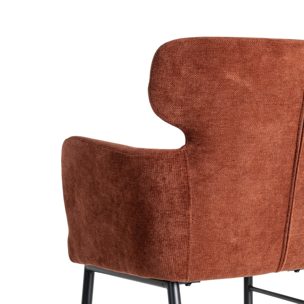 SILLA BURDEOS TEJIDO-METAL SALÓN 59,50 X 62,50 X 86 CM