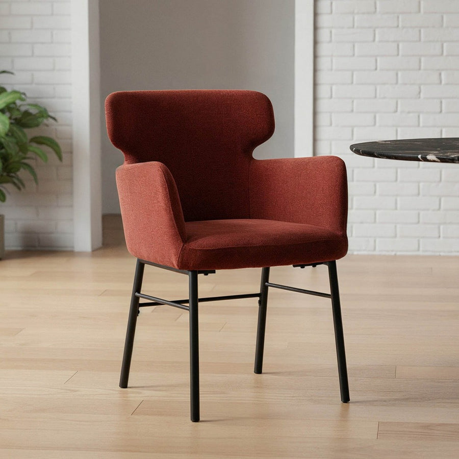 SILLA BURDEOS TEJIDO-METAL SALÓN 59,50 X 62,50 X 86 CM