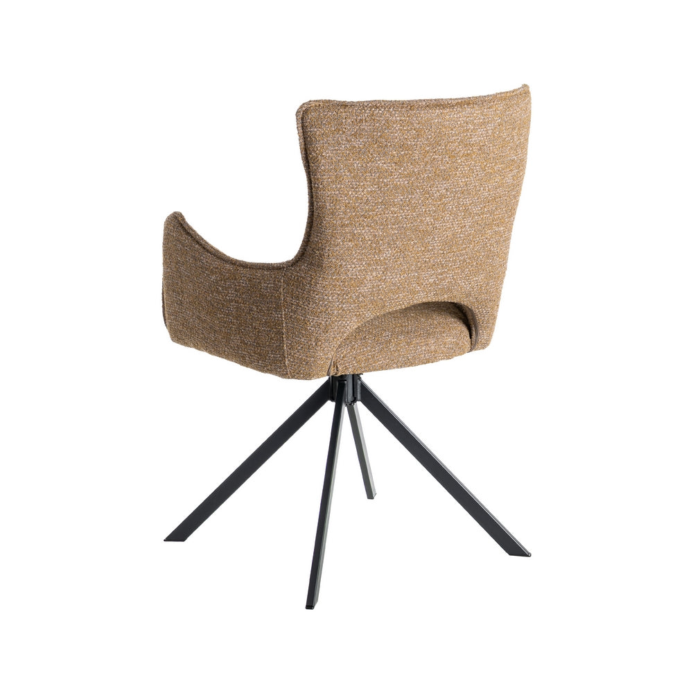 BEIGE FABRIC-METAL CHAIR LIVING ROOM 58.50 X 60 X 86.50 CM