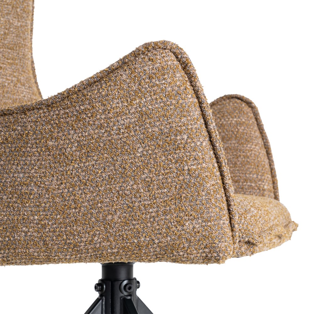 BEIGE FABRIC-METAL CHAIR LIVING ROOM 58.50 X 60 X 86.50 CM