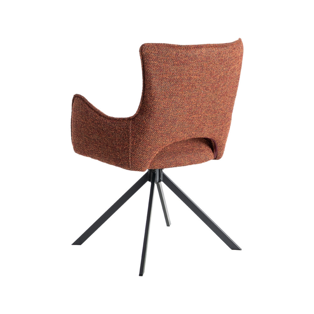 SILLA ROJO TEJIDO-METAL SALÓN 58,50 X 60 X 86,50 CM