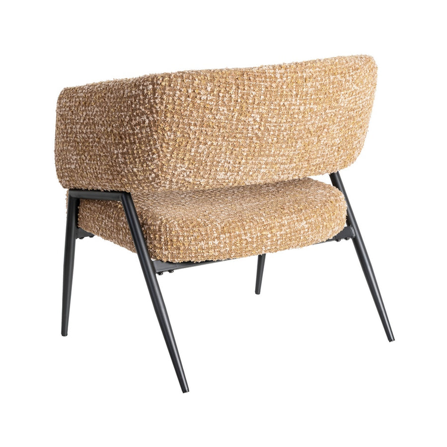 SILLÓN MOSTAZA TEJIDO-METAL SALÓN 71 X 70 X 75 CM