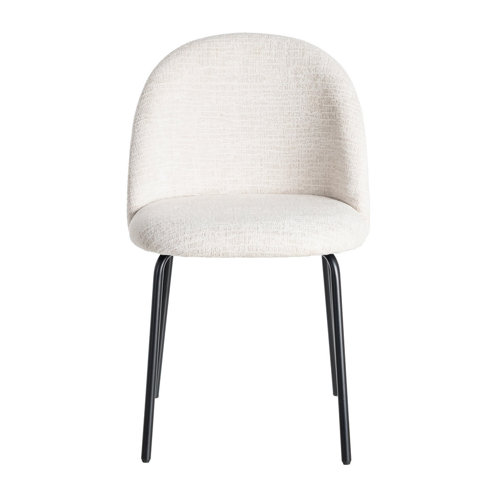 SILLA CREMA TEJIDO-METAL CONTRACT 49 X 48 X 80 CM