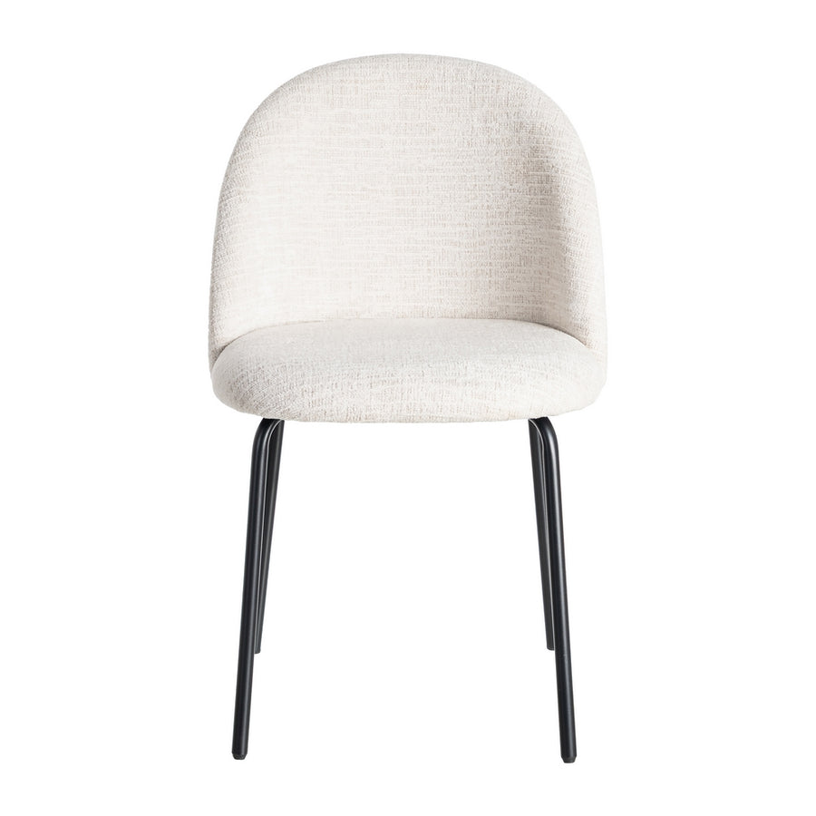 SILLA CREMA TEJIDO-METAL CONTRACT 49 X 48 X 80 CM