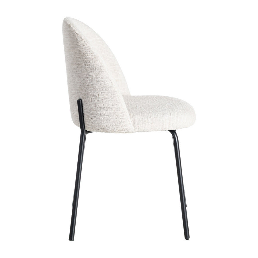 SILLA CREMA TEJIDO-METAL CONTRACT 49 X 48 X 80 CM