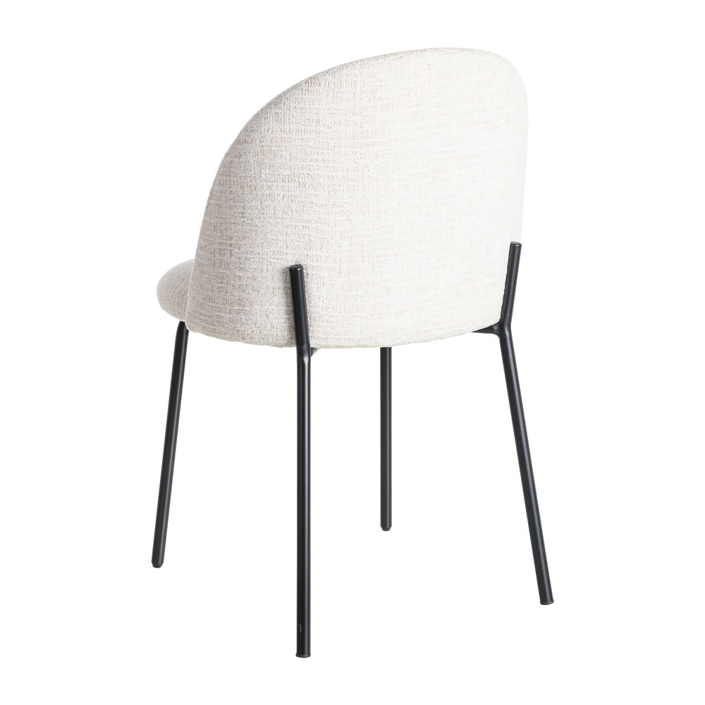 SILLA CREMA TEJIDO-METAL CONTRACT 49 X 48 X 80 CM