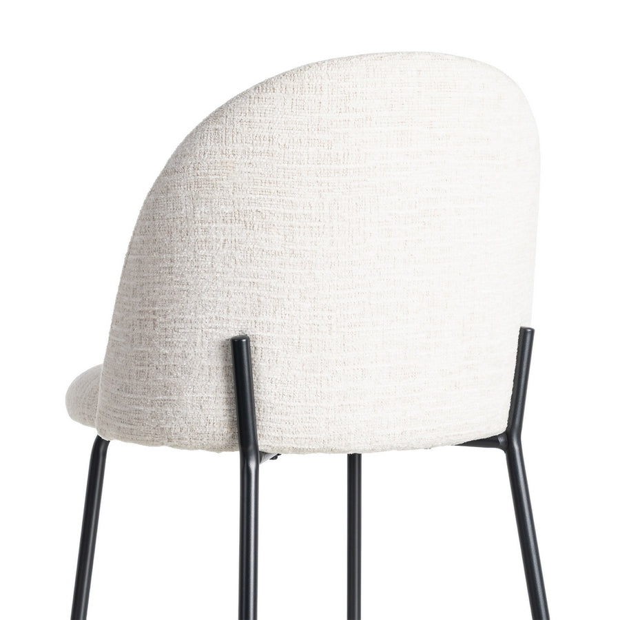 SILLA CREMA TEJIDO-METAL CONTRACT 49 X 48 X 80 CM