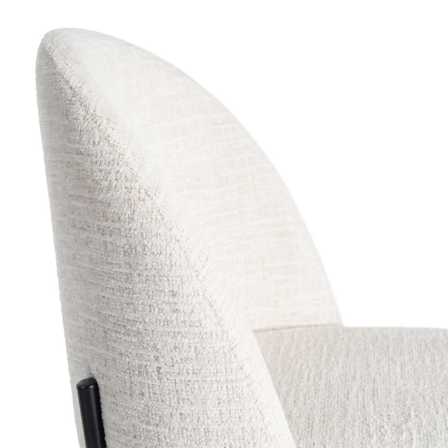 SILLA CREMA TEJIDO-METAL CONTRACT 49 X 48 X 80 CM