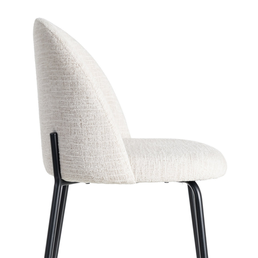 SILLA CREMA TEJIDO-METAL CONTRACT 49 X 48 X 80 CM