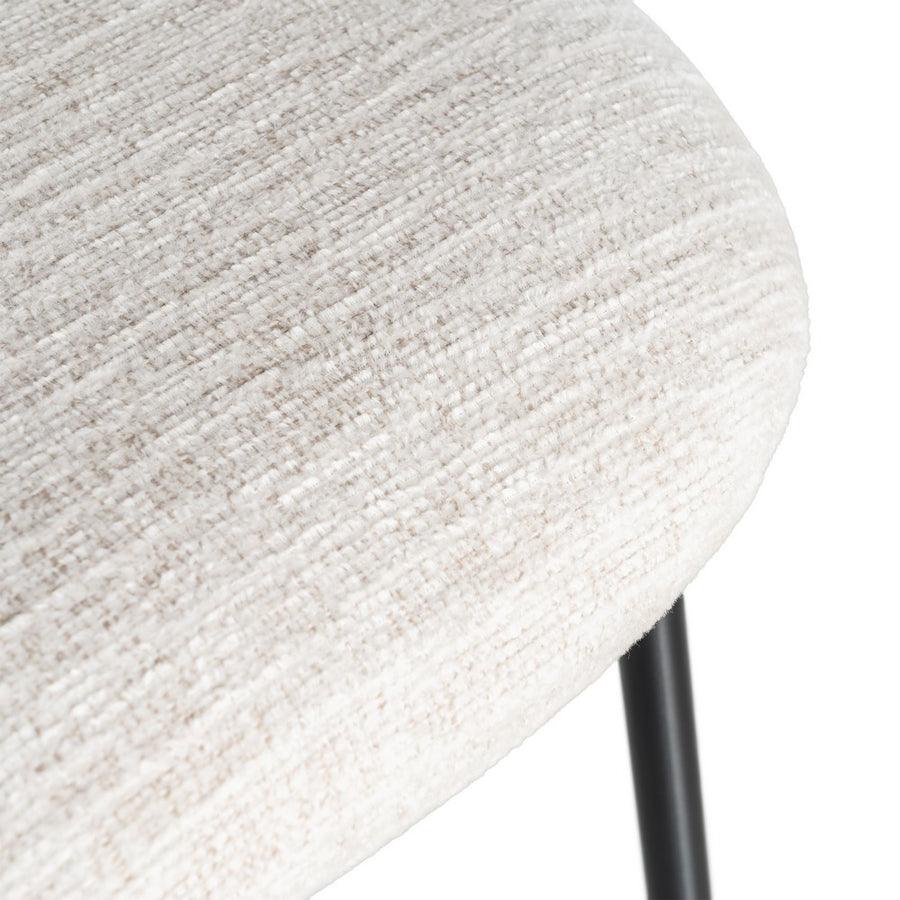 SILLA CREMA TEJIDO-METAL CONTRACT 49 X 48 X 80 CM