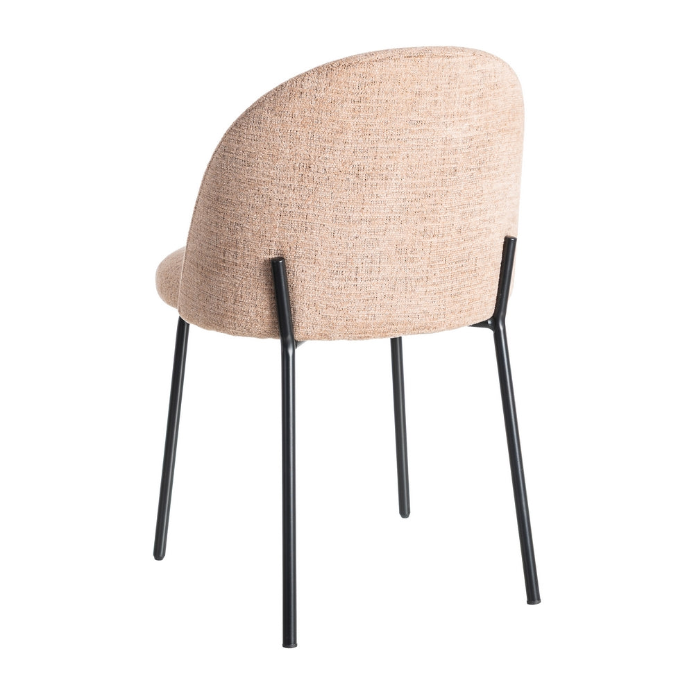 SILLA ROSA TEJIDO-METAL CONTRACT 49 X 48 X 80 CM