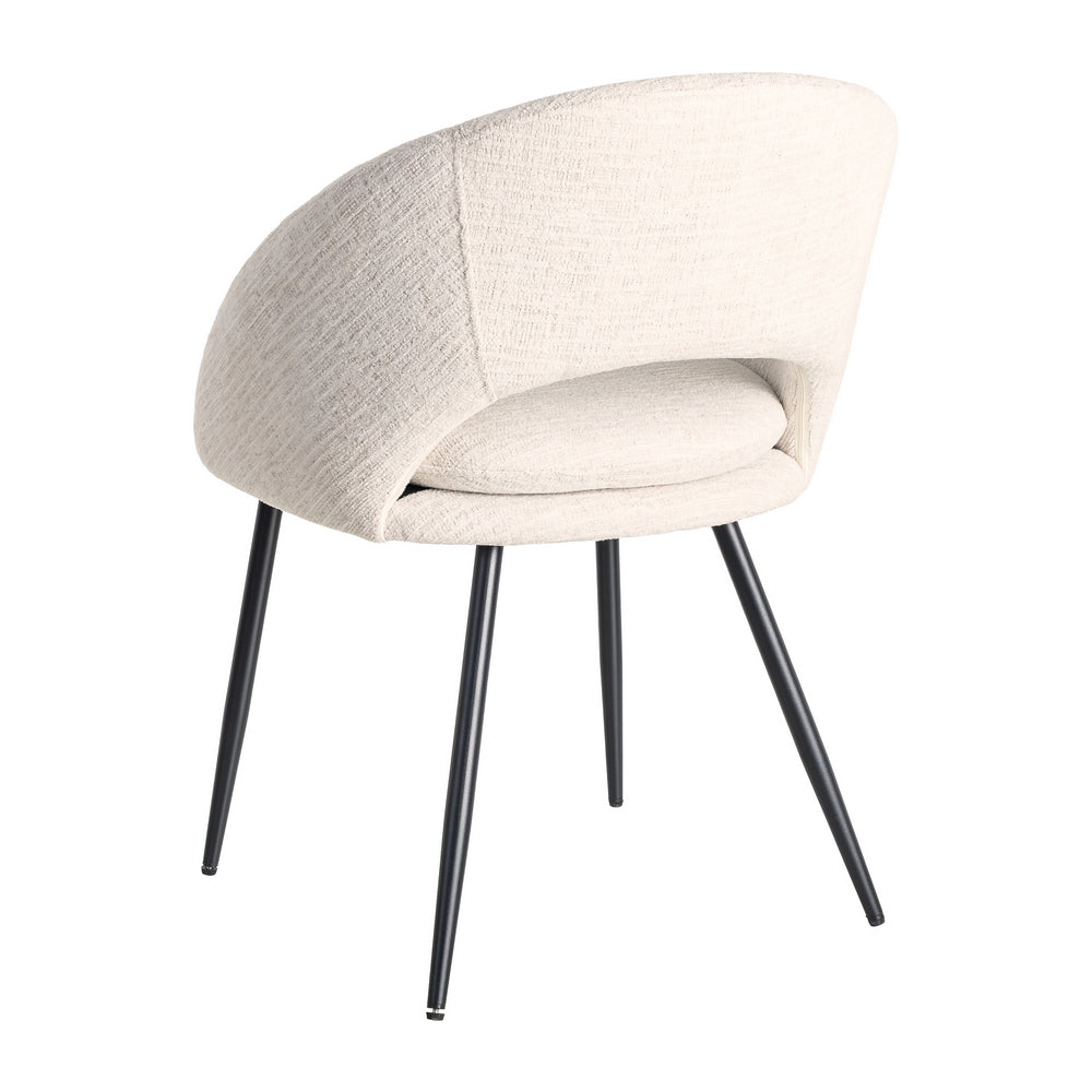 SILLA CREMA TEJIDO-METAL CONTRACT 58 X 60 X 80 CM