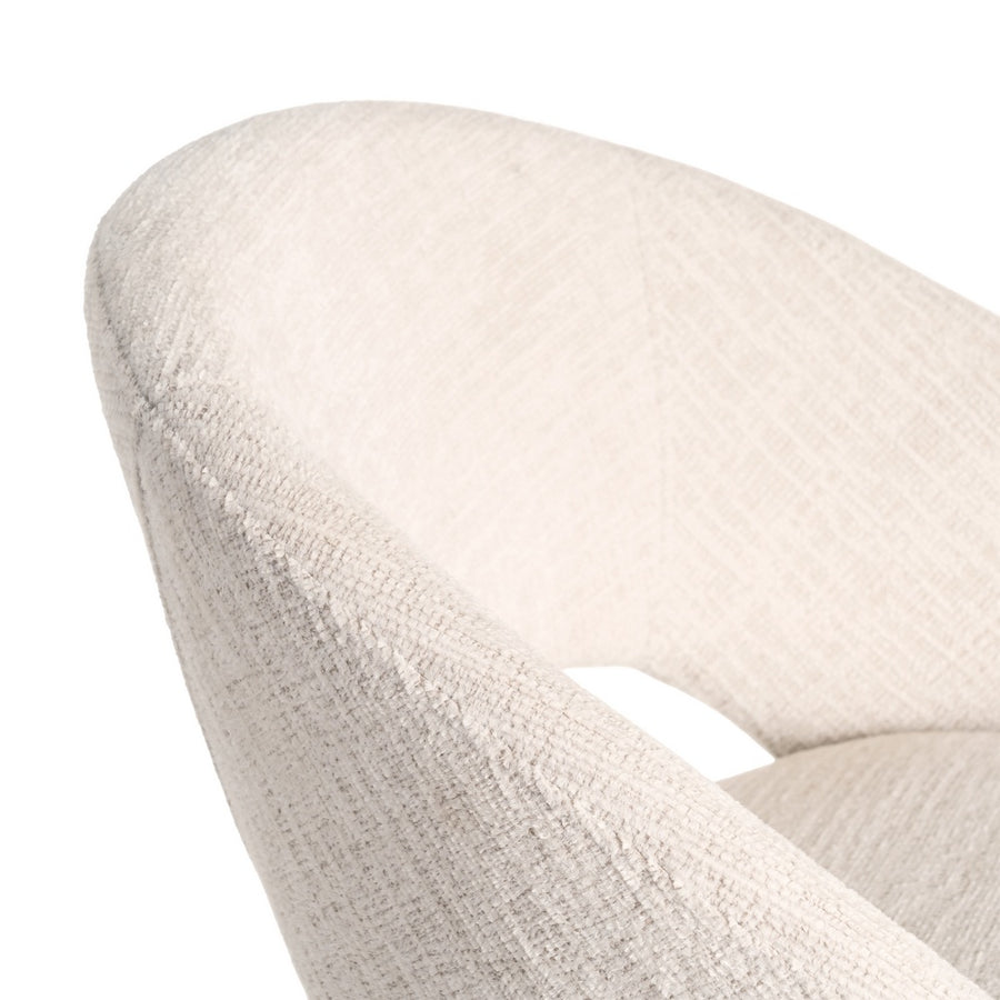 SILLA CREMA TEJIDO-METAL CONTRACT 58 X 60 X 80 CM