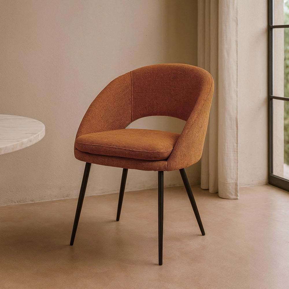 PUMPKIN WEAVE-METAL CONTRACT CHAIR 58 X 60 X 80 CM