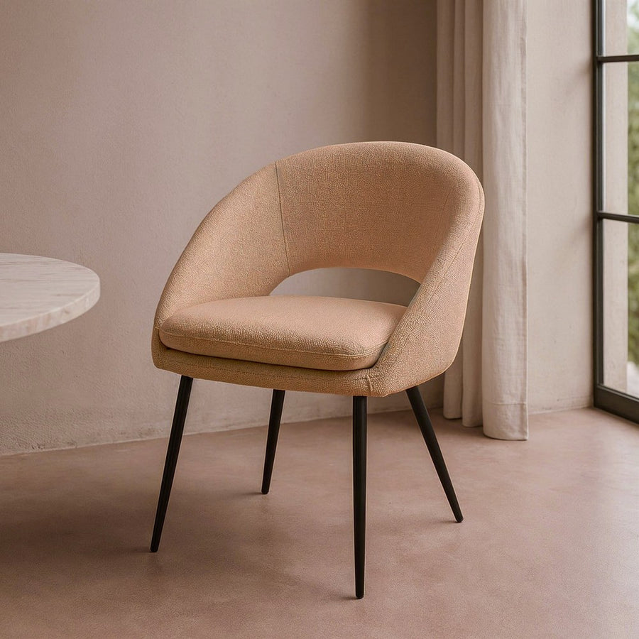 SILLA ROSA TEJIDO-METAL CONTRACT 67,50 X 47 X 79,50 CM