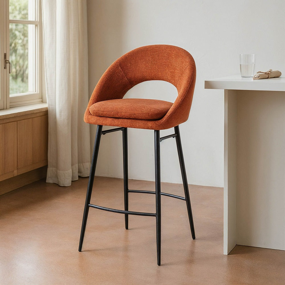 PUMPKIN WEAVE METAL STOOL CONTRACT 53 X 48 X 100 CM