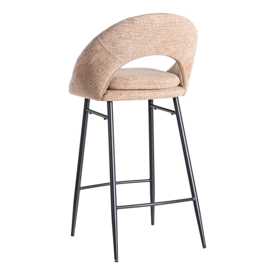 TABURETE ROSA TEJIDO-METAL CONTRACT 53 X 48 X 100 CM