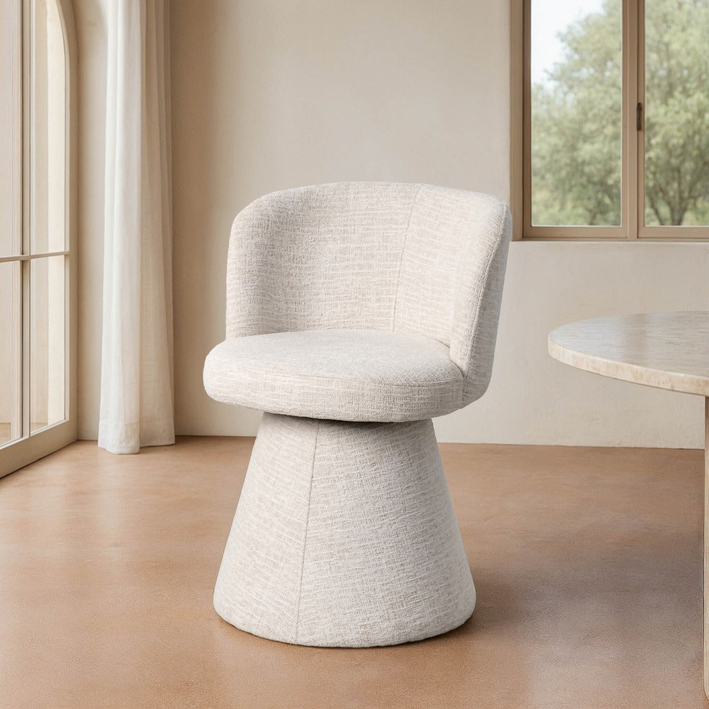 SILLA CREMA DM-TEJIDO SALÓN 55 X 50 X 77 CM