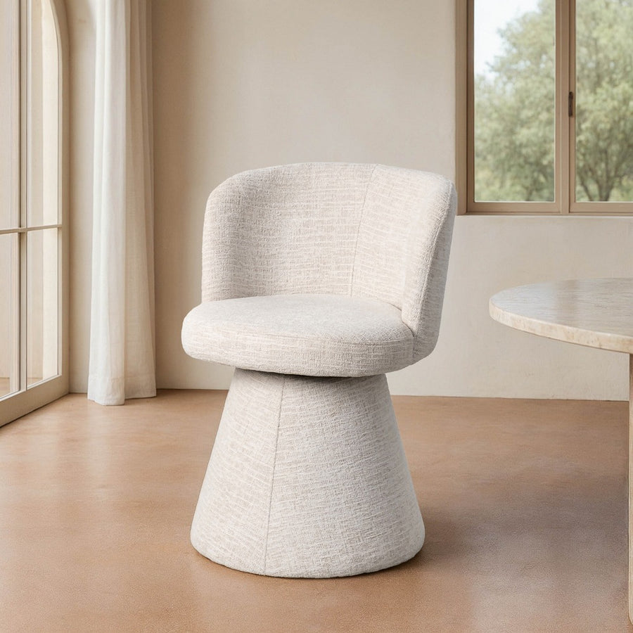 SILLA CREMA DM-TEJIDO SALÓN 55 X 50 X 77 CM
