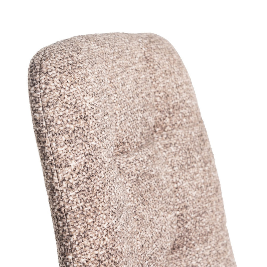 SILLA JASPEADO TAUPE TEJIDO-METAL 44 X 52 X 86 CM