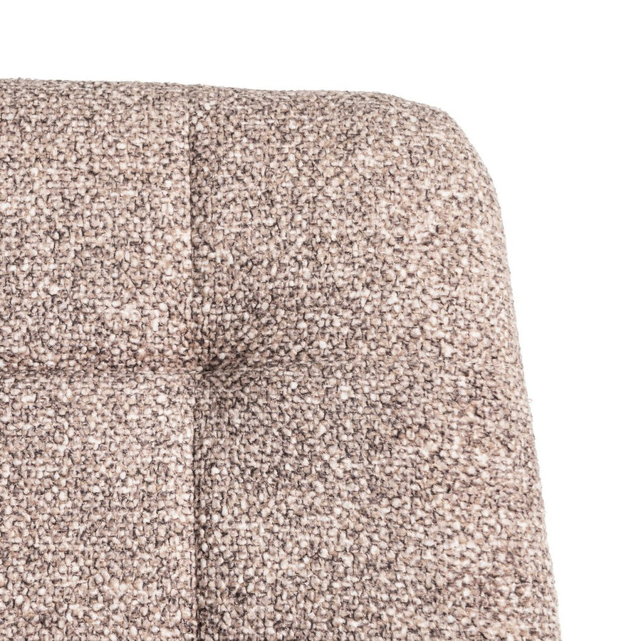 SILLA JASPEADO TAUPE TEJIDO-METAL 44 X 52 X 86 CM