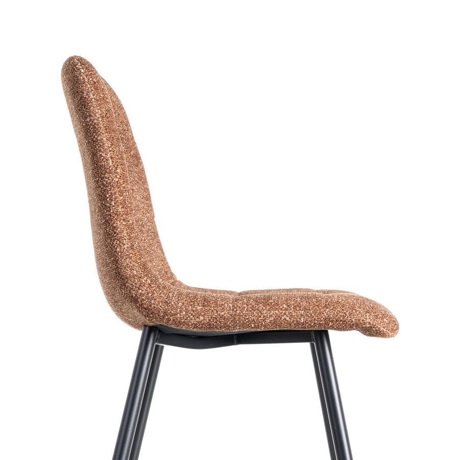 OCRE SPECKLED CHAIR FABRIC-METAL 44 X 52 X 86 CM