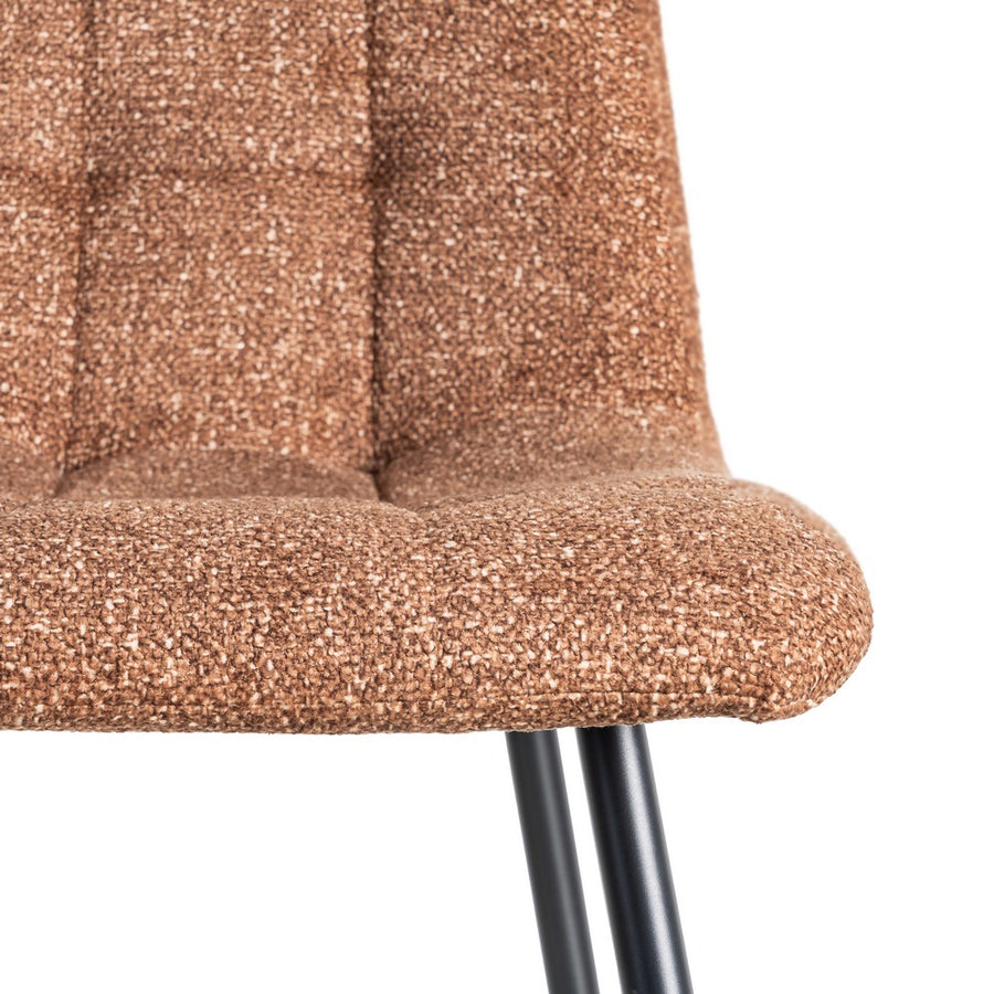 OCRE SPECKLED CHAIR FABRIC-METAL 44 X 52 X 86 CM