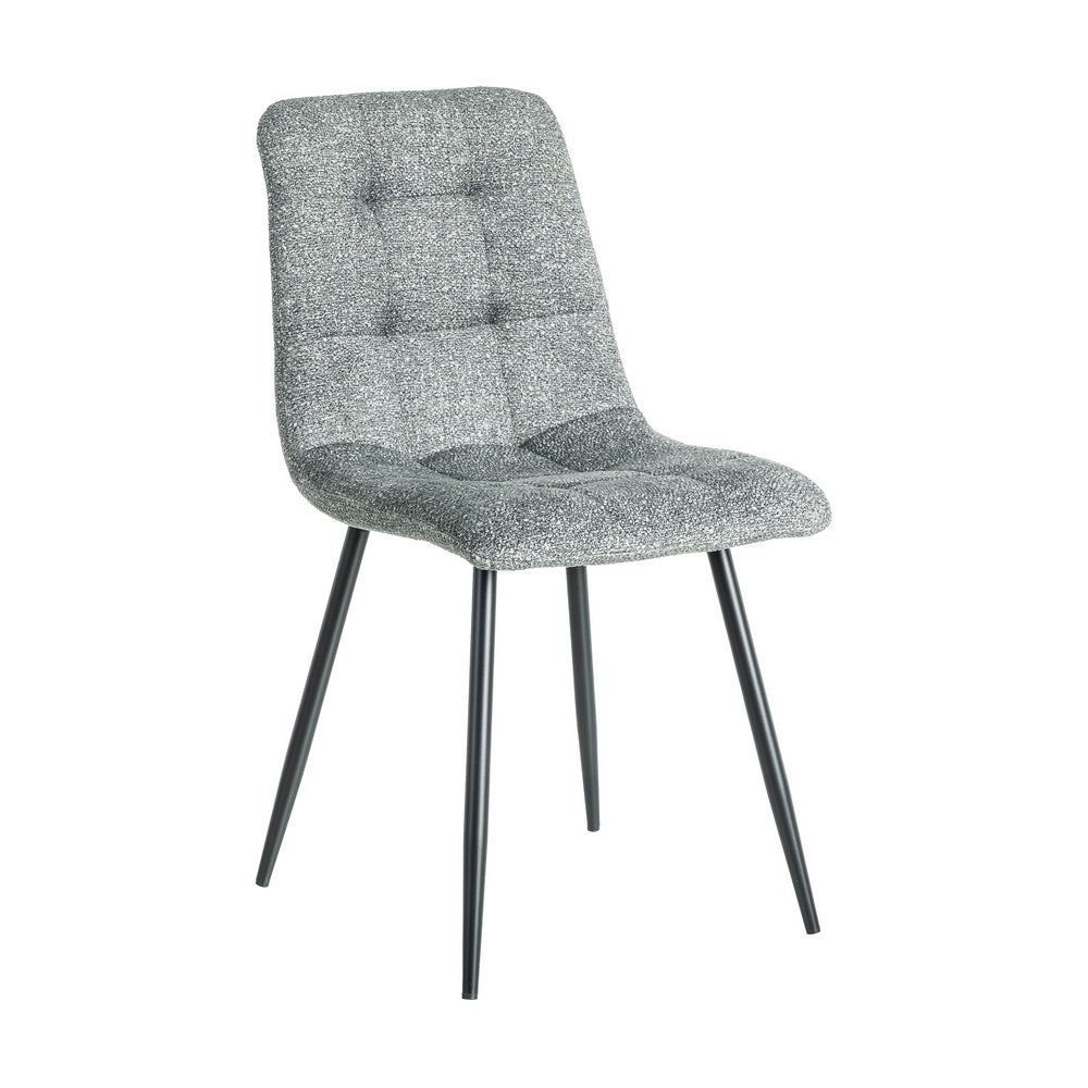 SILLA JASPEADO VERDE TEJIDO-METAL 44 X 52 X 86 CM